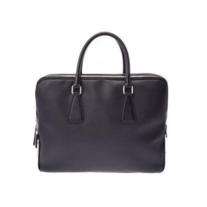 Prada Saffiano Black Briefcase Business Bag